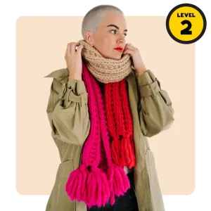 // Merino Knit Kit // Three’s a Party Scarf