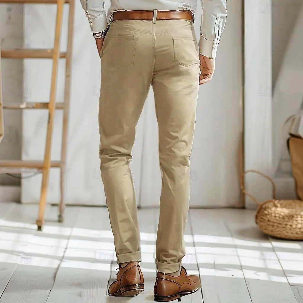 100% Cotton Full Length Chinos