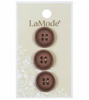 11/16" Antiqued Copper Buttons | LaMode