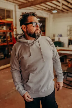 14oz Ultra Heavyweight Loopwheel Cotton Hoodie - GREY