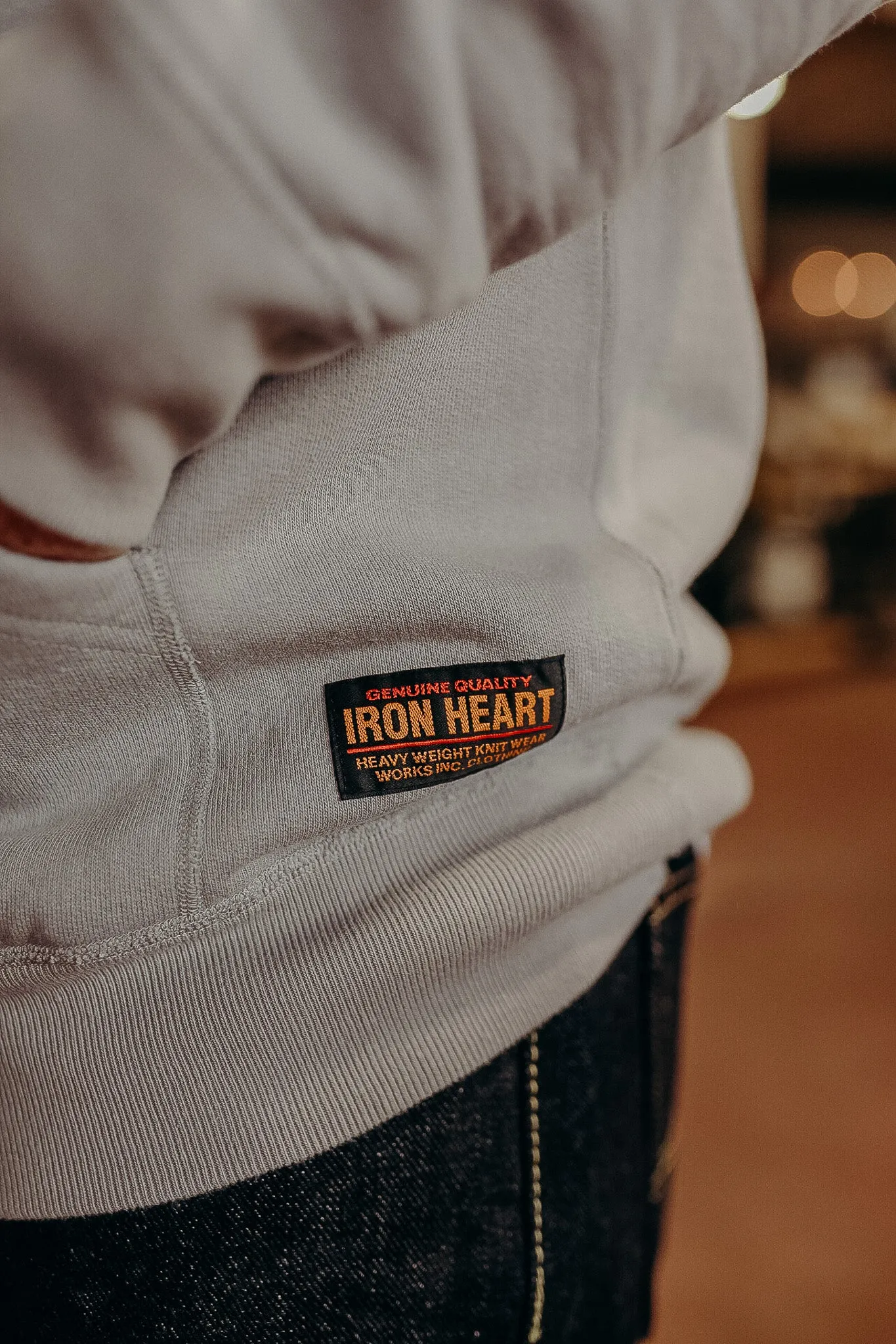 14oz Ultra Heavyweight Loopwheel Cotton Hoodie - GREY