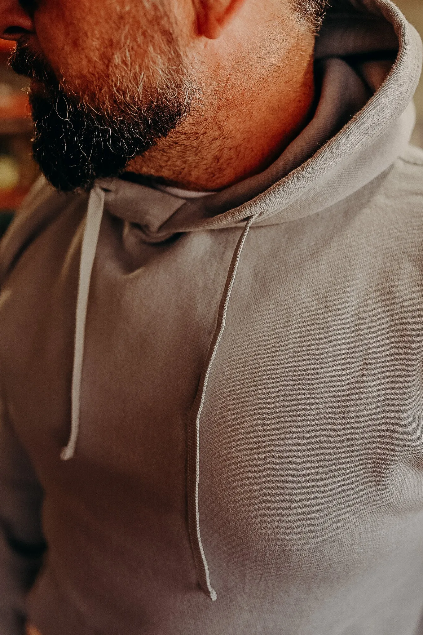 14oz Ultra Heavyweight Loopwheel Cotton Hoodie - GREY