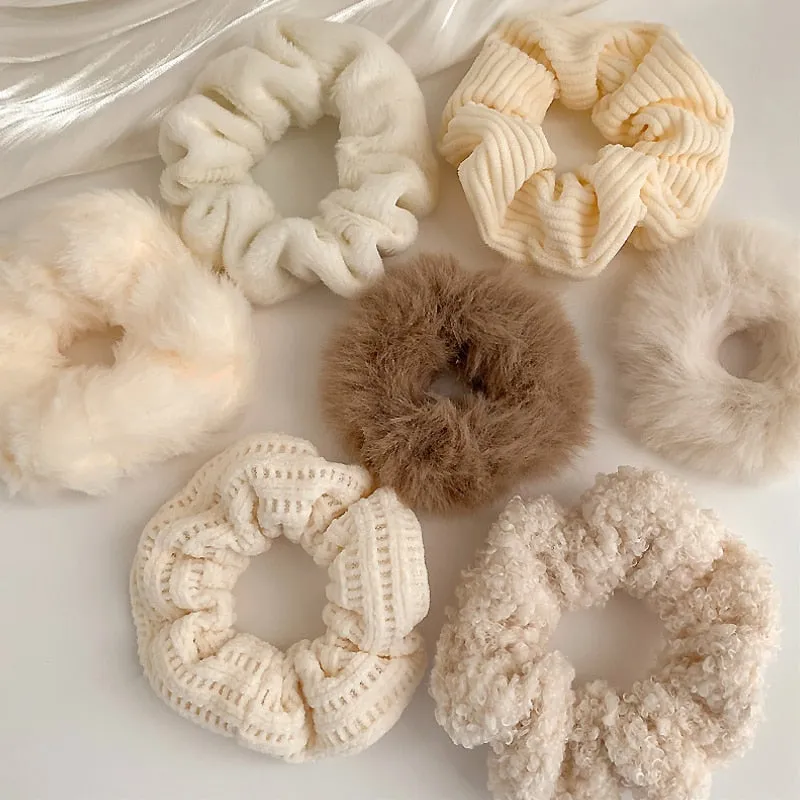 1/7 Pcs/Set Women Hair Scrunchies