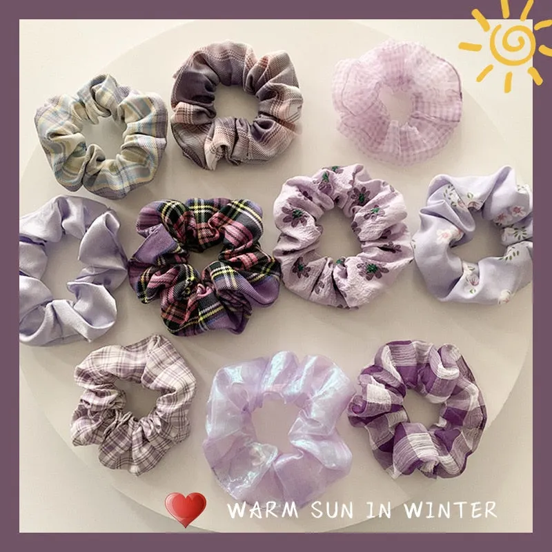1/7 Pcs/Set Women Hair Scrunchies