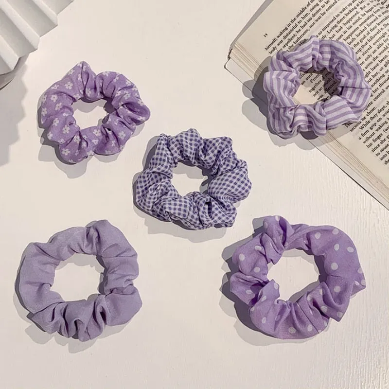 1/7 Pcs/Set Women Hair Scrunchies