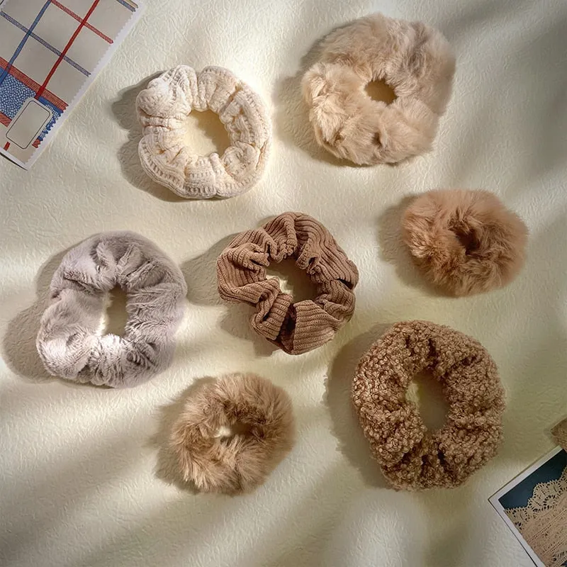 1/7 Pcs/Set Women Hair Scrunchies