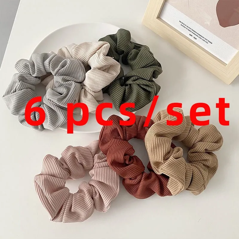 1/7 Pcs/Set Women Hair Scrunchies