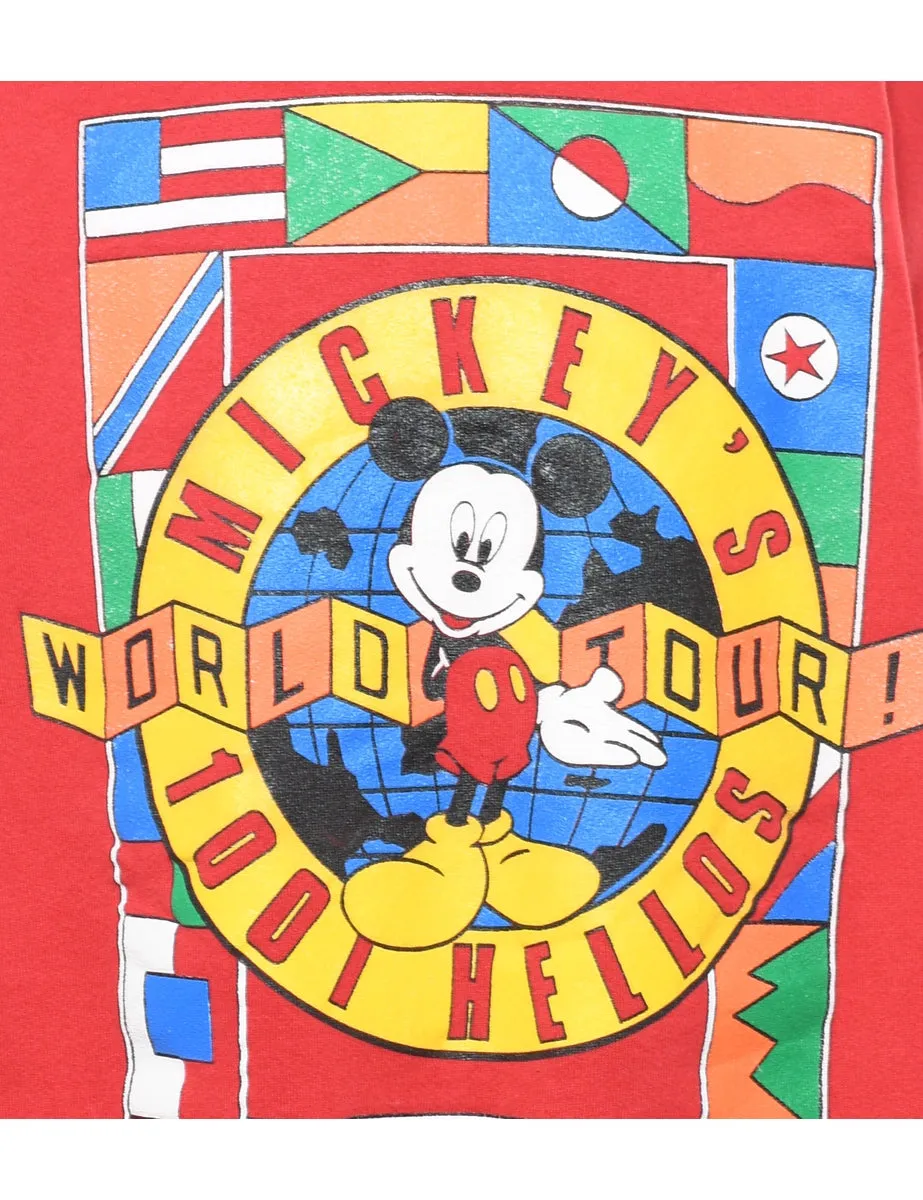 1990s Disney Mickey Cartoon Sweatshirt - L