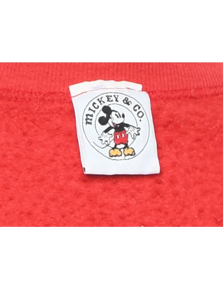 1990s Disney Mickey Cartoon Sweatshirt - L