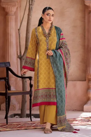 3PC Printed Unstitched Lawn Suit KLA-2688