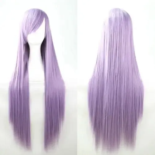 80cm Fashion Long Straight Cosplay Party Women Anime Hair Full Wig Fancy Dress