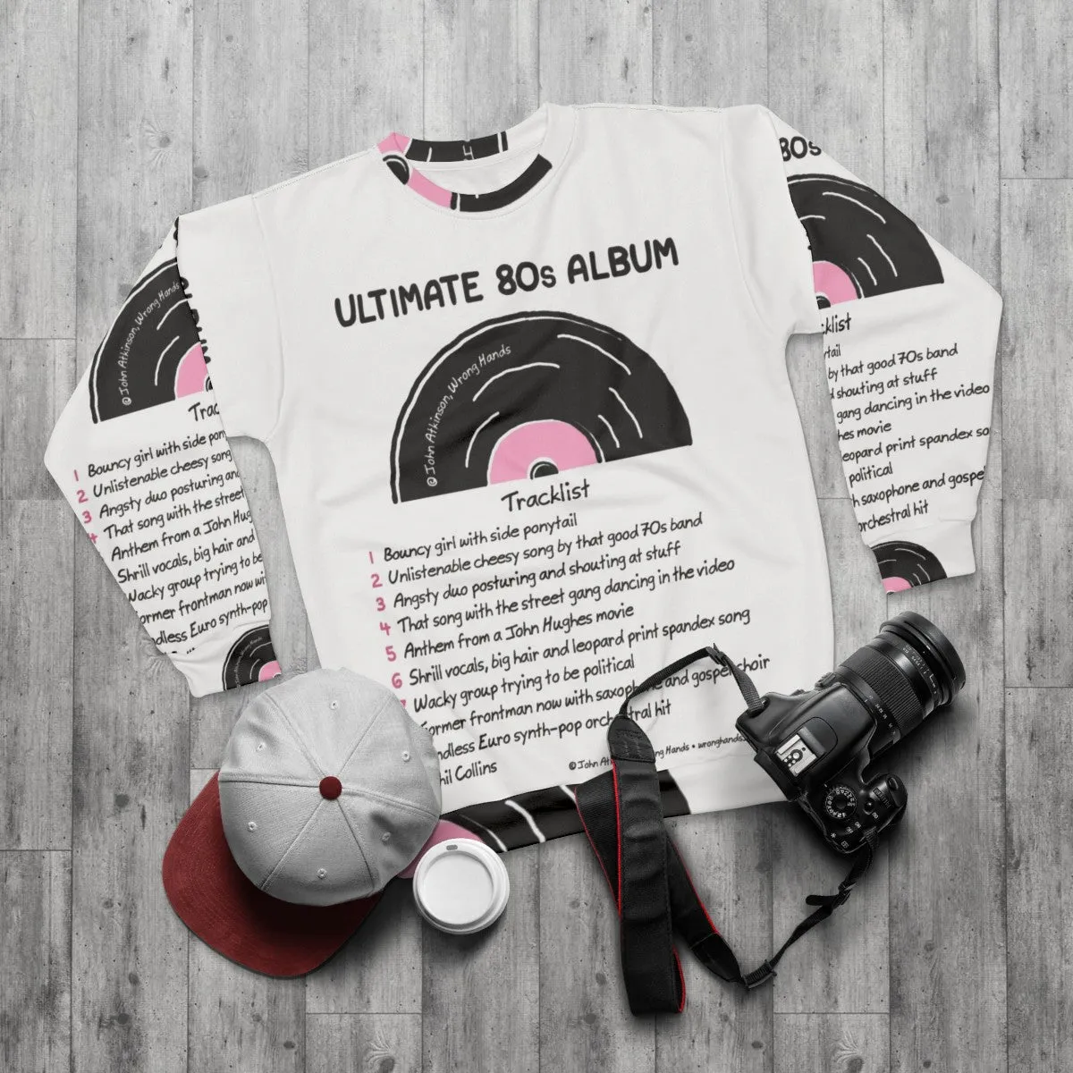 80s Music Lover's Ultimate Retro Album Sweatshirt