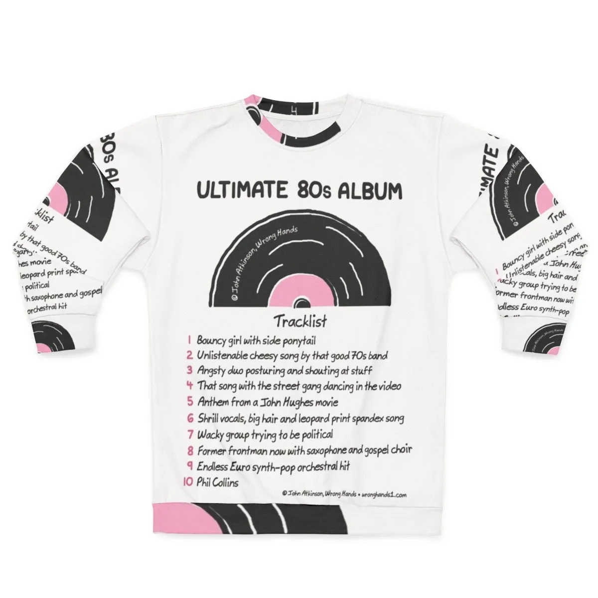 80s Music Lover's Ultimate Retro Album Sweatshirt