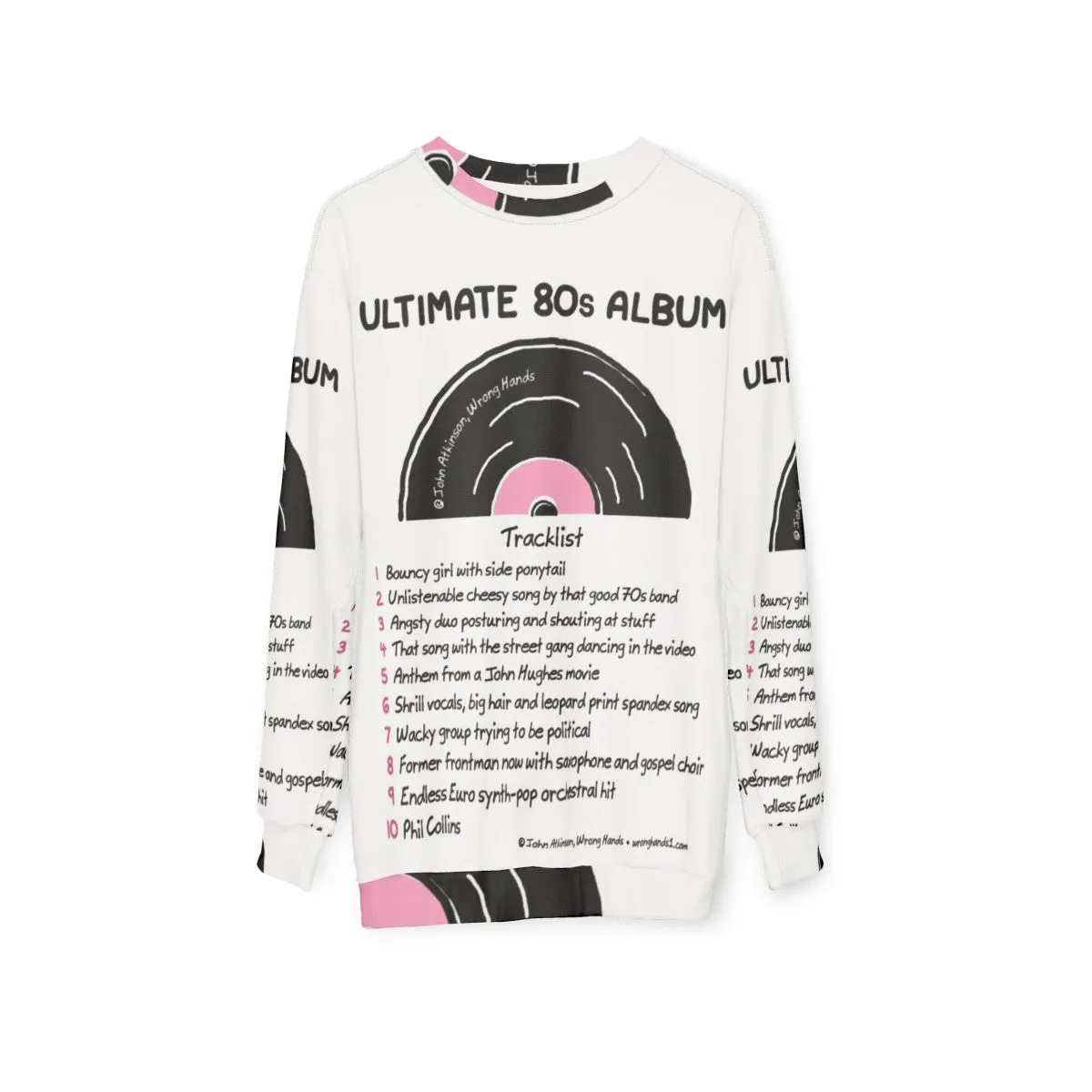 80s Music Lover's Ultimate Retro Album Sweatshirt
