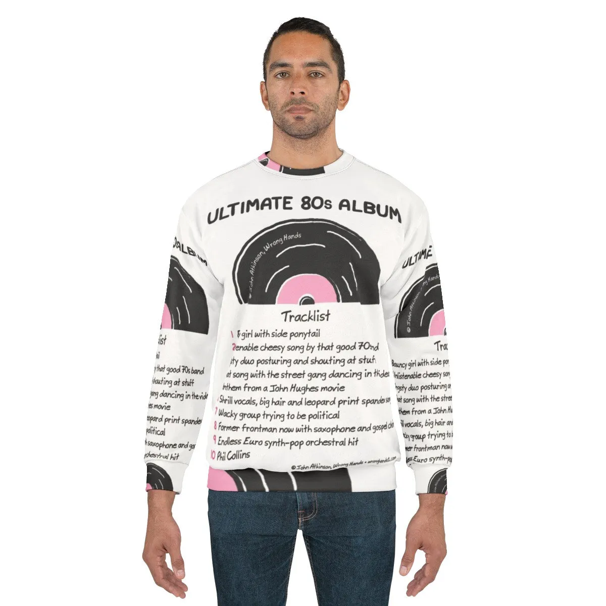 80s Music Lover's Ultimate Retro Album Sweatshirt