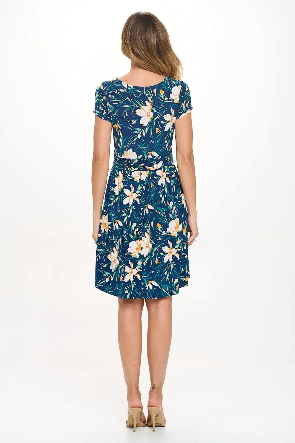 Adele Crossover Front Mini Dress