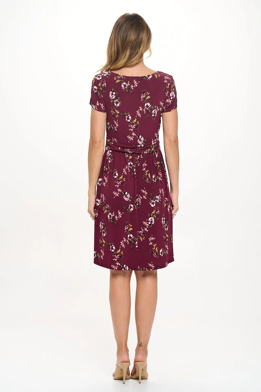 Adele Crossover Front Mini Dress