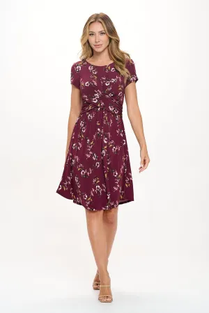 Adele Crossover Front Mini Dress