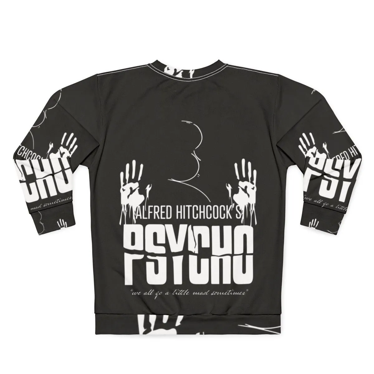 Alfred Hitchcock Psycho Vintage Black and White Sweatshirt