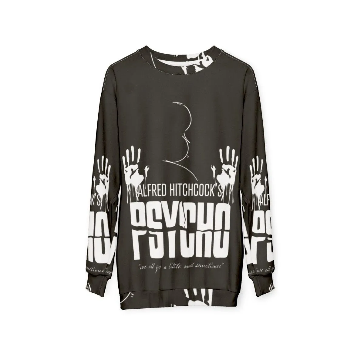 Alfred Hitchcock Psycho Vintage Black and White Sweatshirt