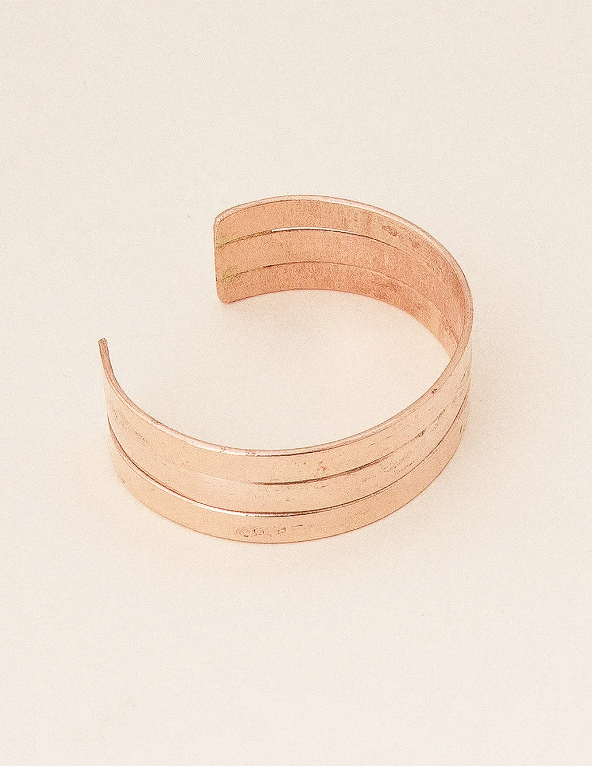 Artisan Tri-Bar Copper Cuff