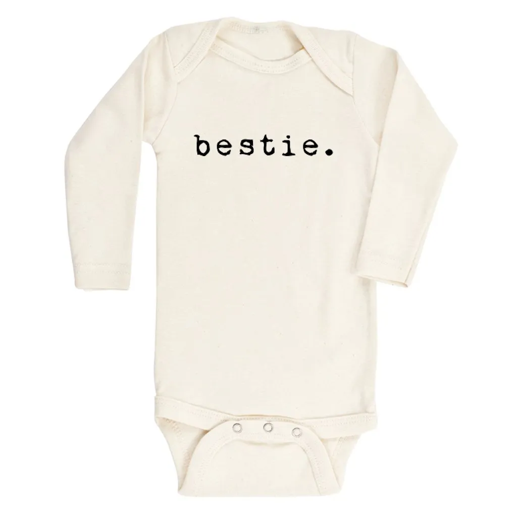 Baby Bestie Graphic Long Sleeve Organic Bodysuit