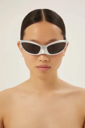 Balenciaga Skin Cat sunglasses in silver