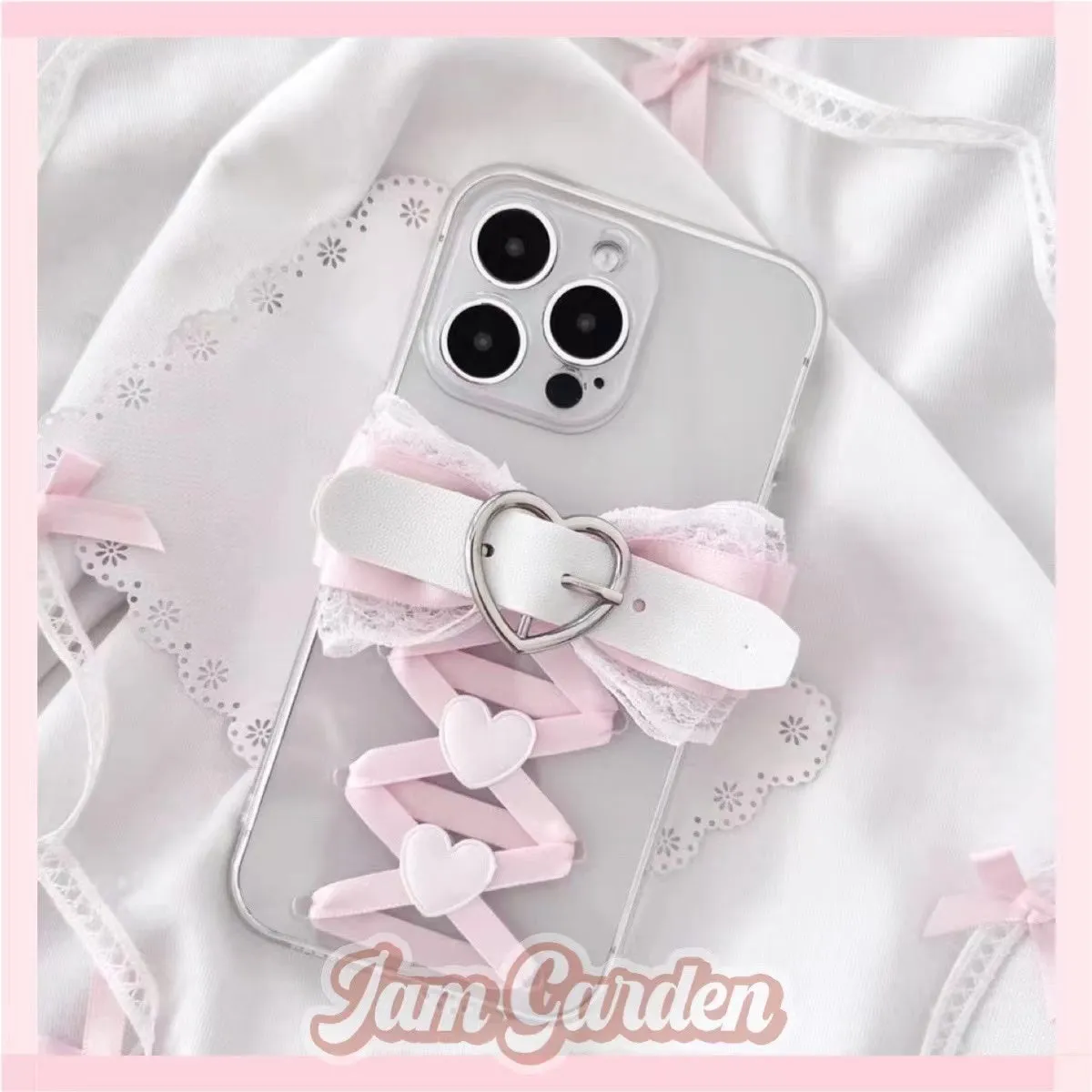 Ballet Style Pure Lust Ribbon Bow Lace Mobile Phone Case