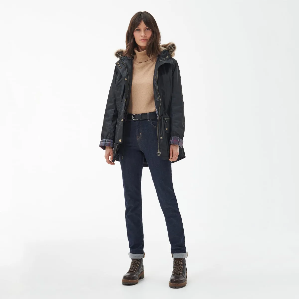 Barbour Kelsall Women's Waxed Jacket | Black