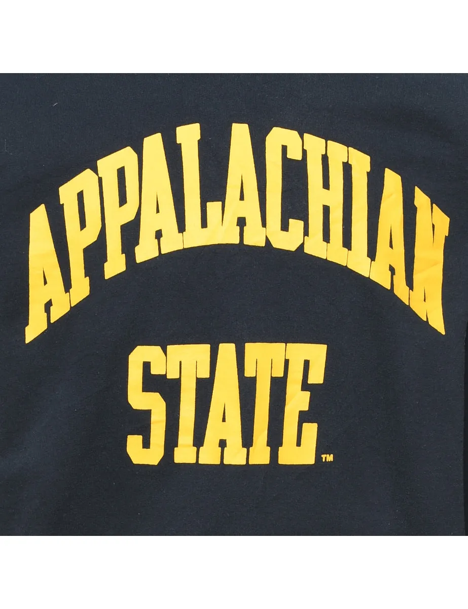 Black & Yellow Appalachian State Printed Sweatshirt - M