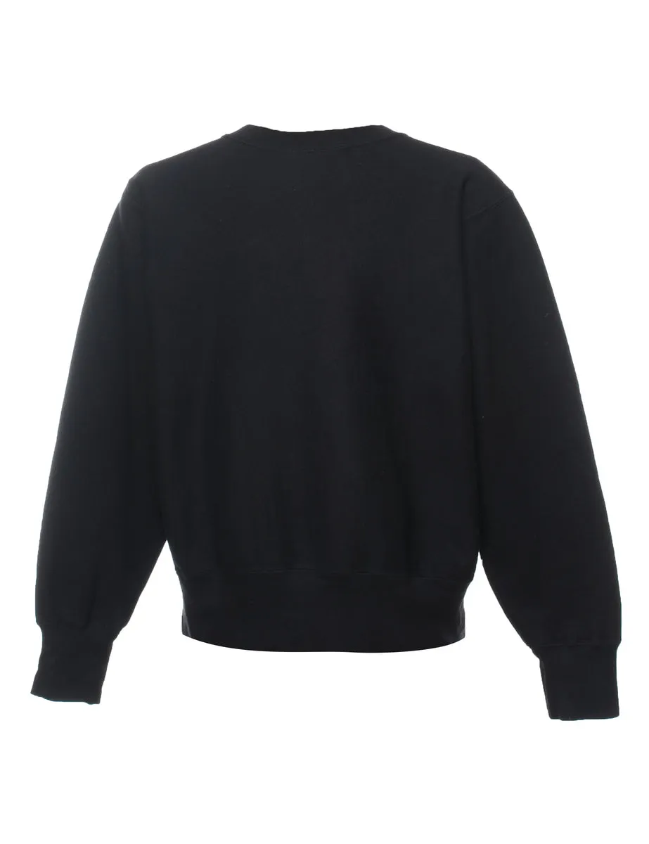 Black Woodberry Forest Black & Off-White Printed Sweatshirt - S