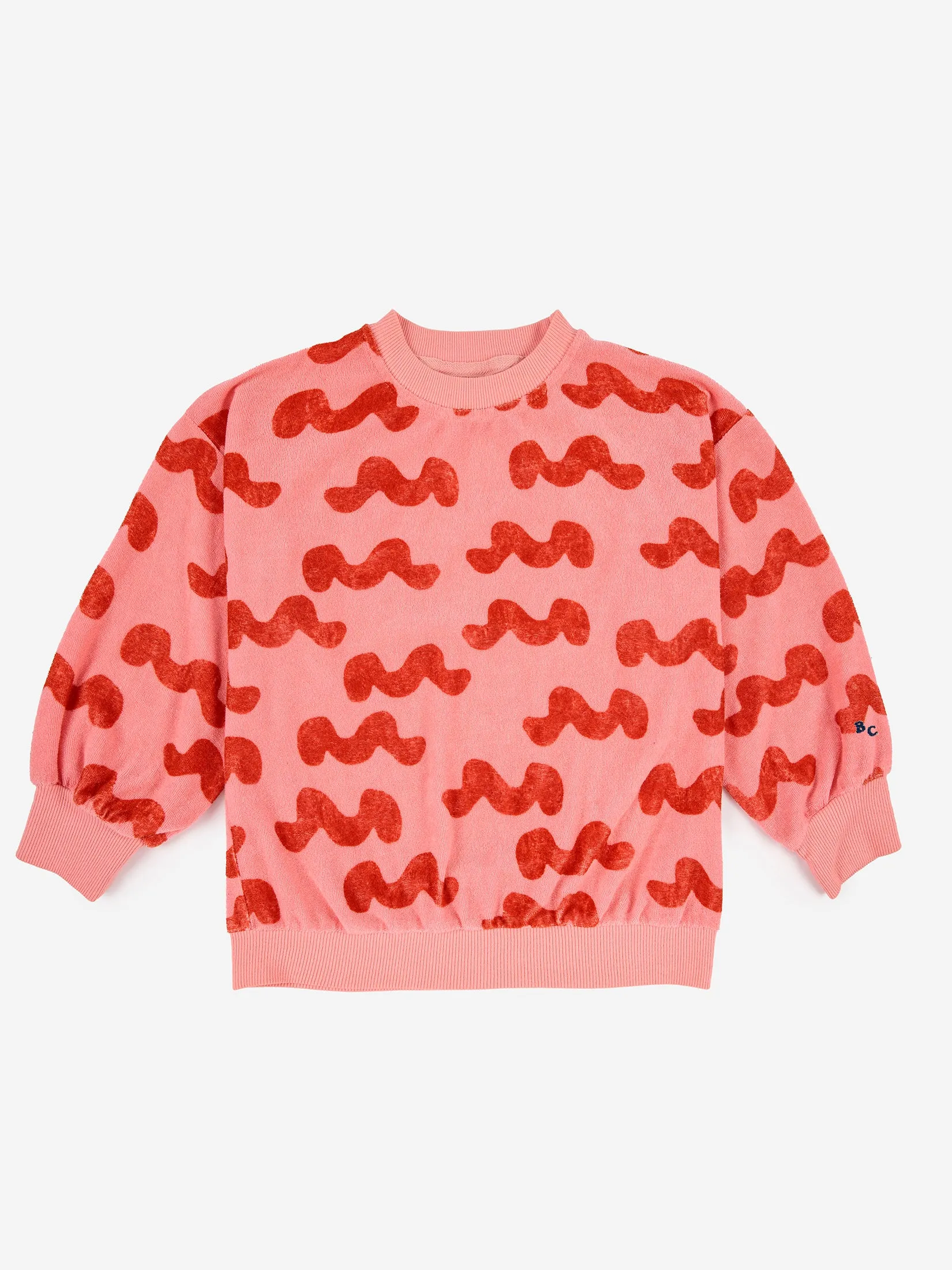 Bobo Choses Waves AOP Terry Sweatshirt