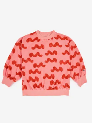 Bobo Choses Waves AOP Terry Sweatshirt