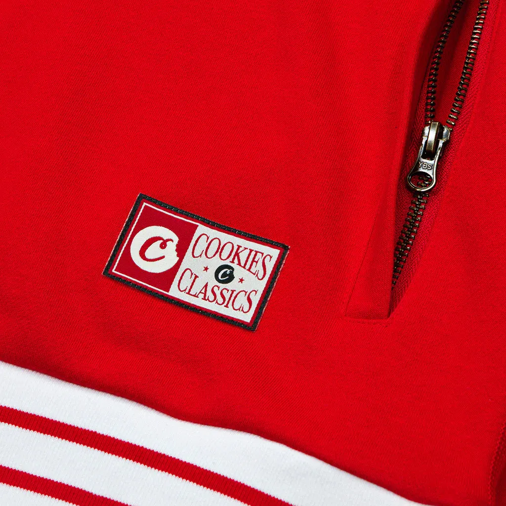 Breakaway Pullover Fleece Hoodie - Red