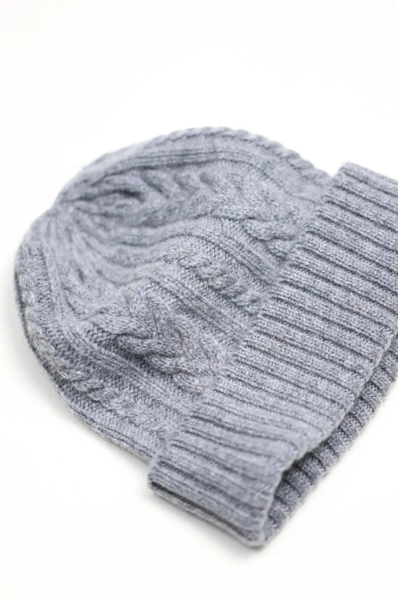 Cashmere Cable Knit Beanie