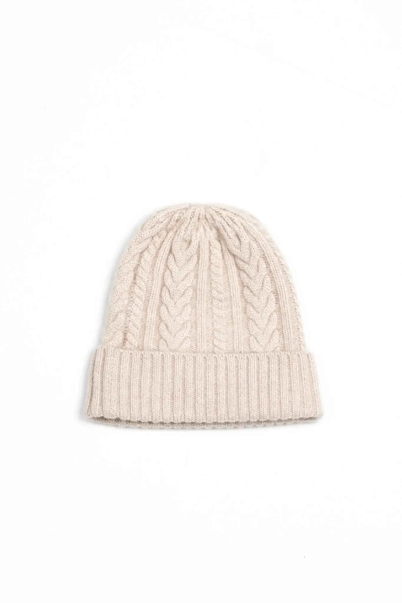Cashmere Cable Knit Beanie