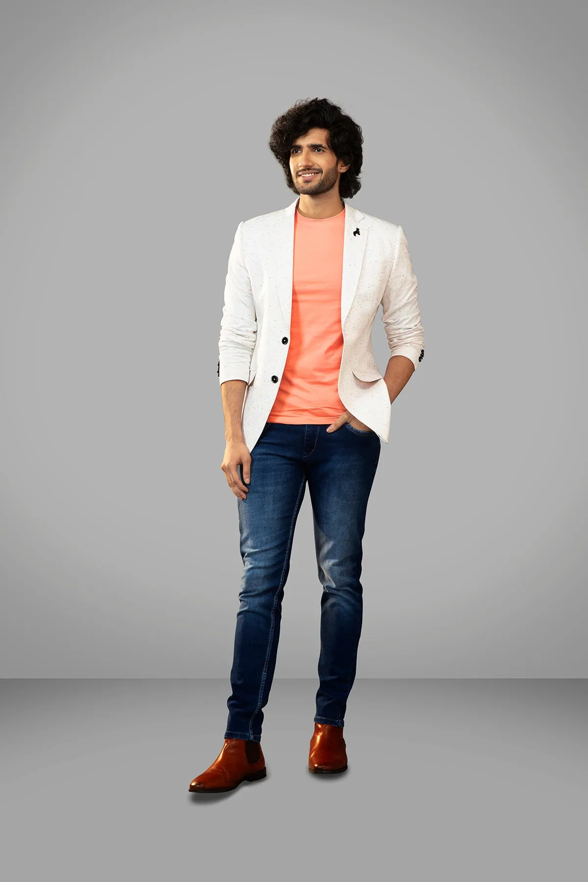 Casual knitted blazer