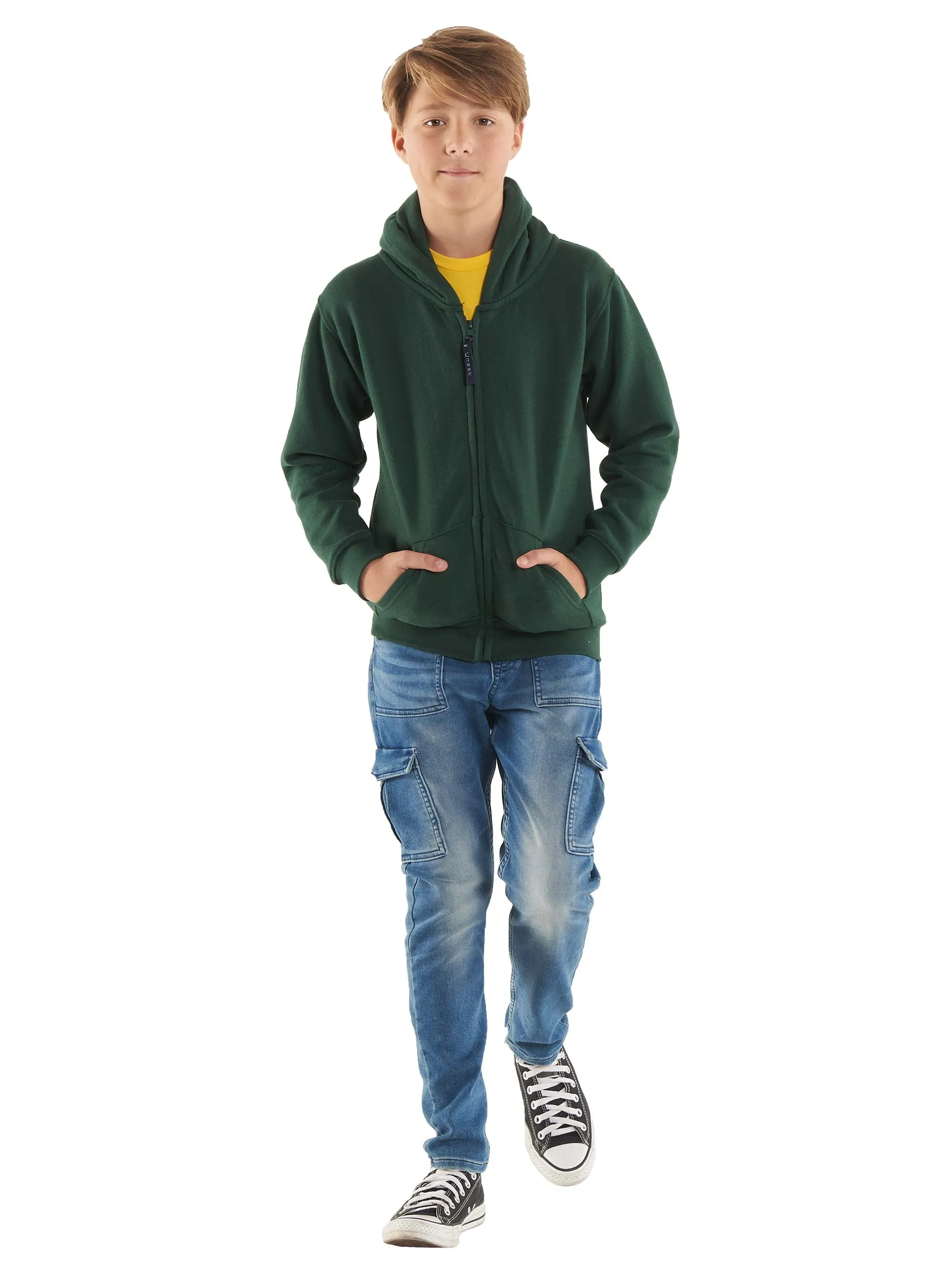 Childrens Classic Full Zip Hooded Sweatshirt | Royal