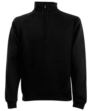 Classic 80/20 zip neck sweatshirt | Black