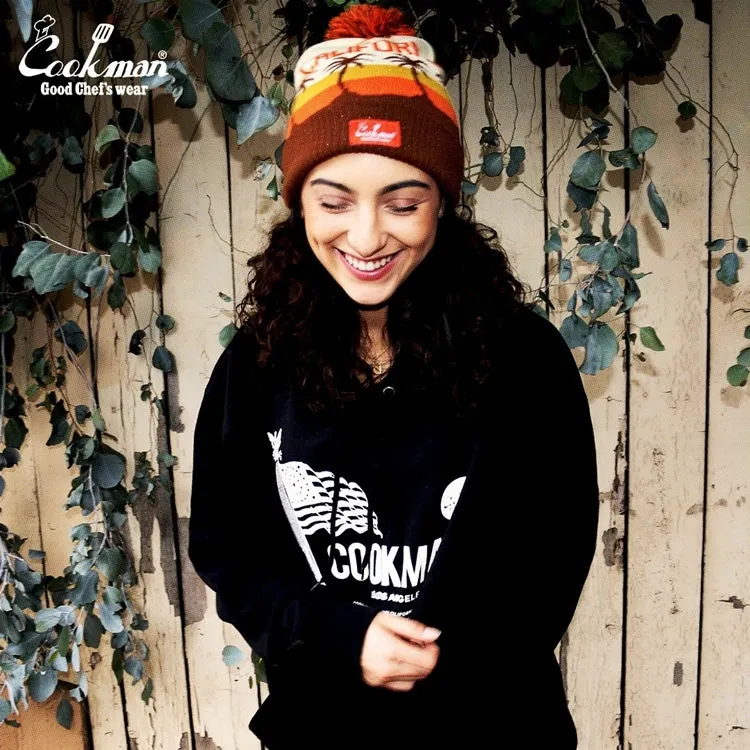 Cookman Pullover Hoodie - Flag : Black