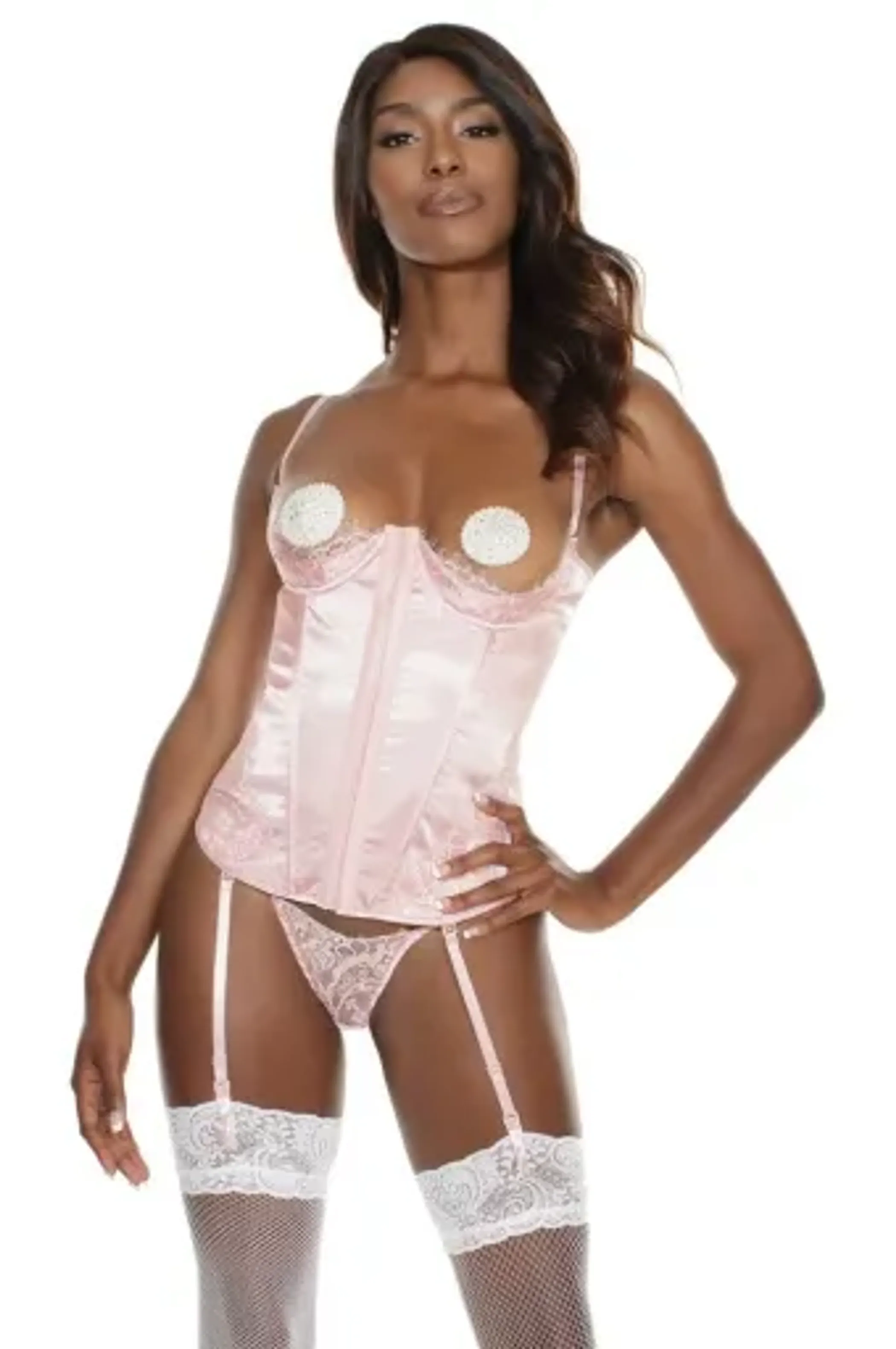 Coquette Bustier - Color: Pink | Pack Of: 1 | Style: Clothing