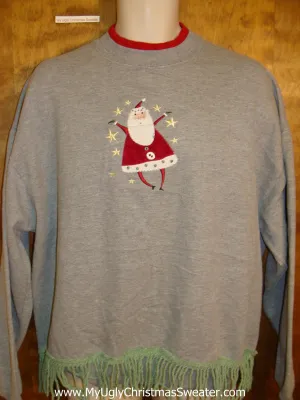Corny Santa Funny Novelty Christmas Sweatshirt
