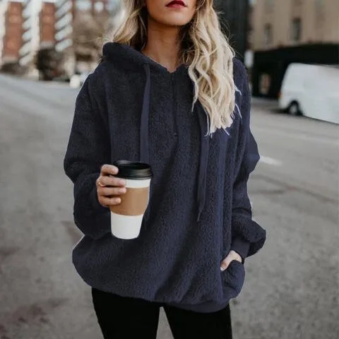 Cozy Escape Quarter Zip Teddy Hoodie