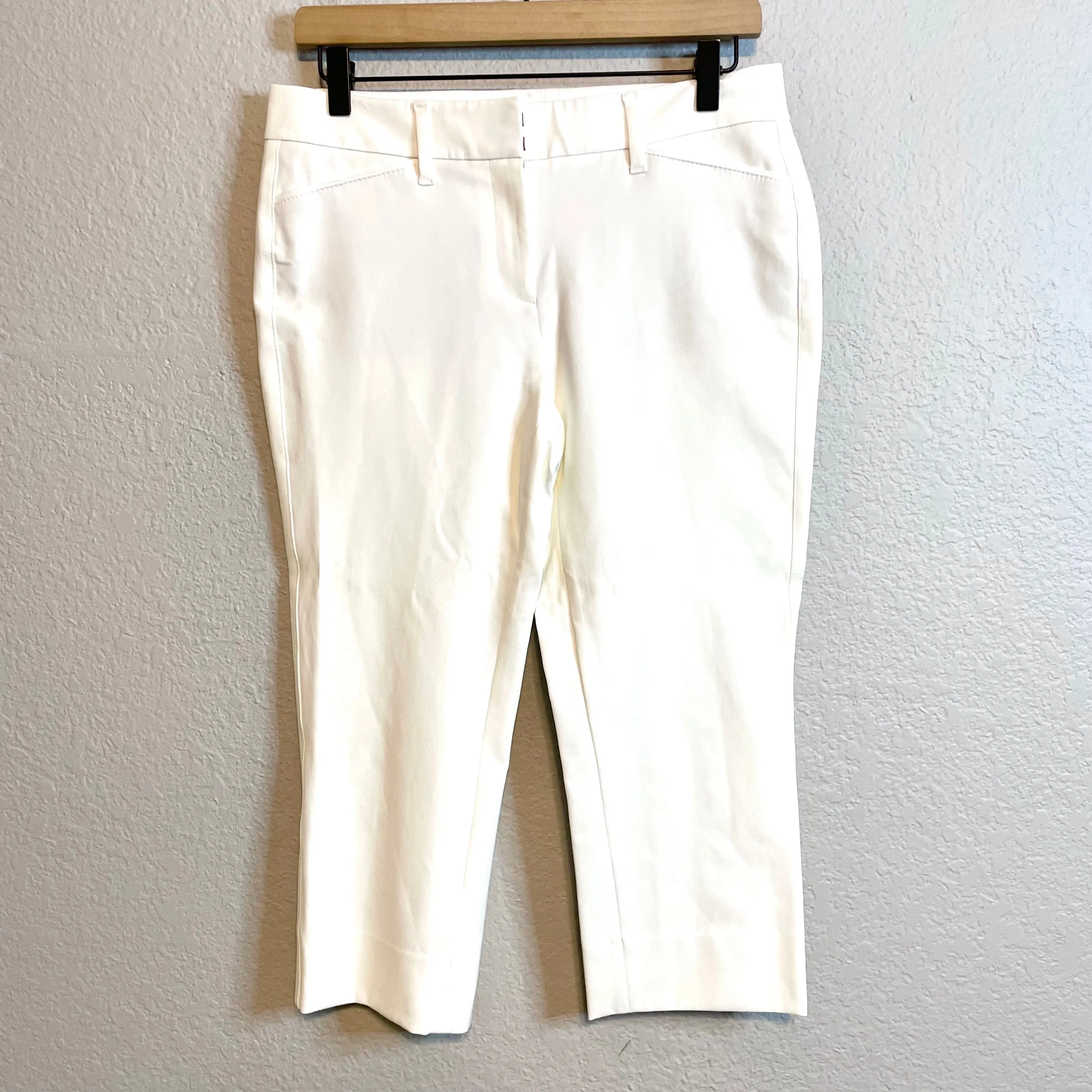 Cropped Straight Dress Pants