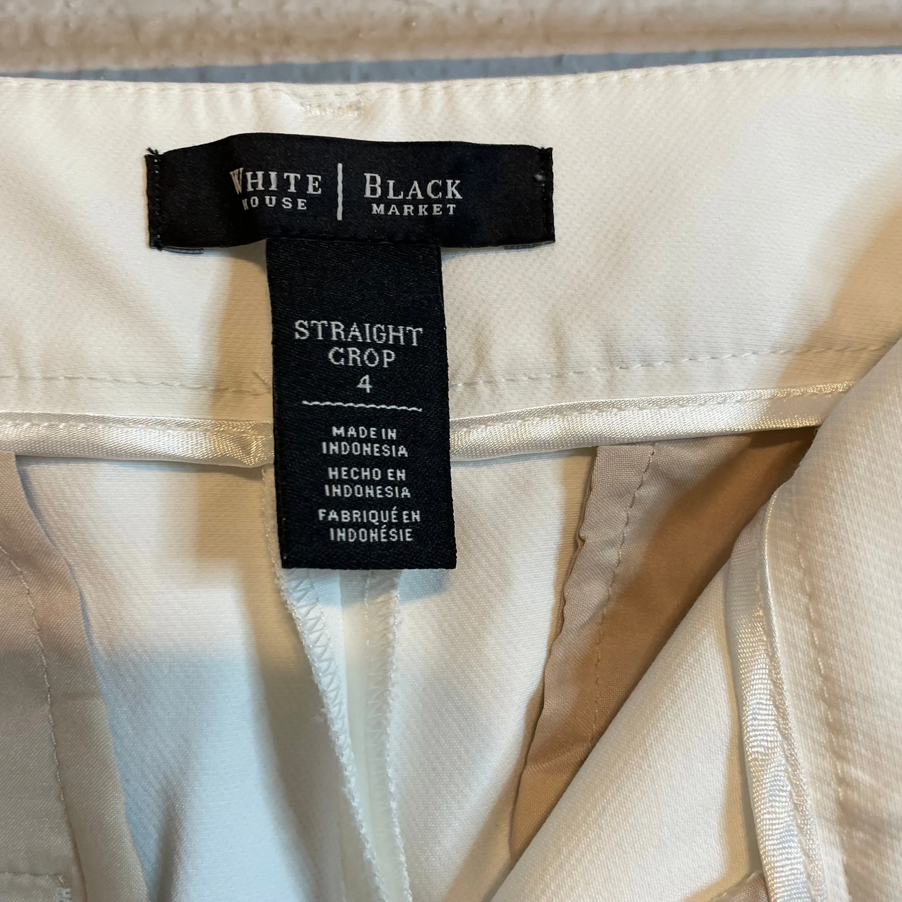Cropped Straight Dress Pants