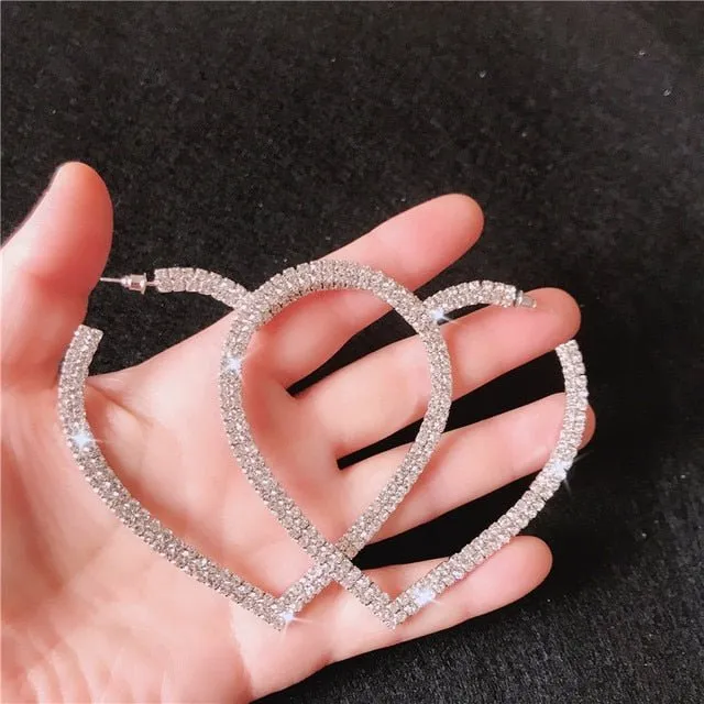 Crystal Hoop Earrings