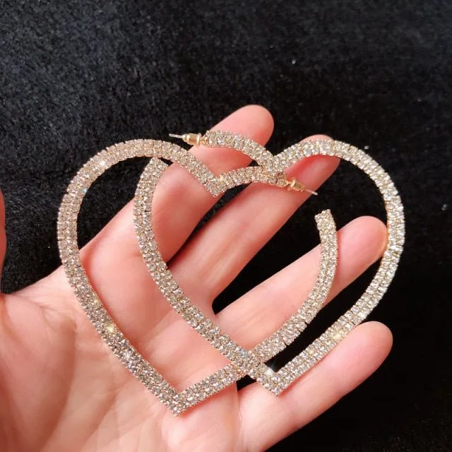 Crystal Hoop Earrings