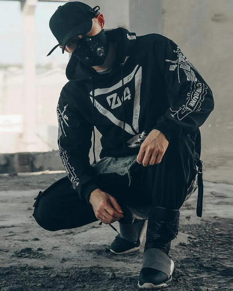 Cyberpunk Graphic Motorcycle Hoodie