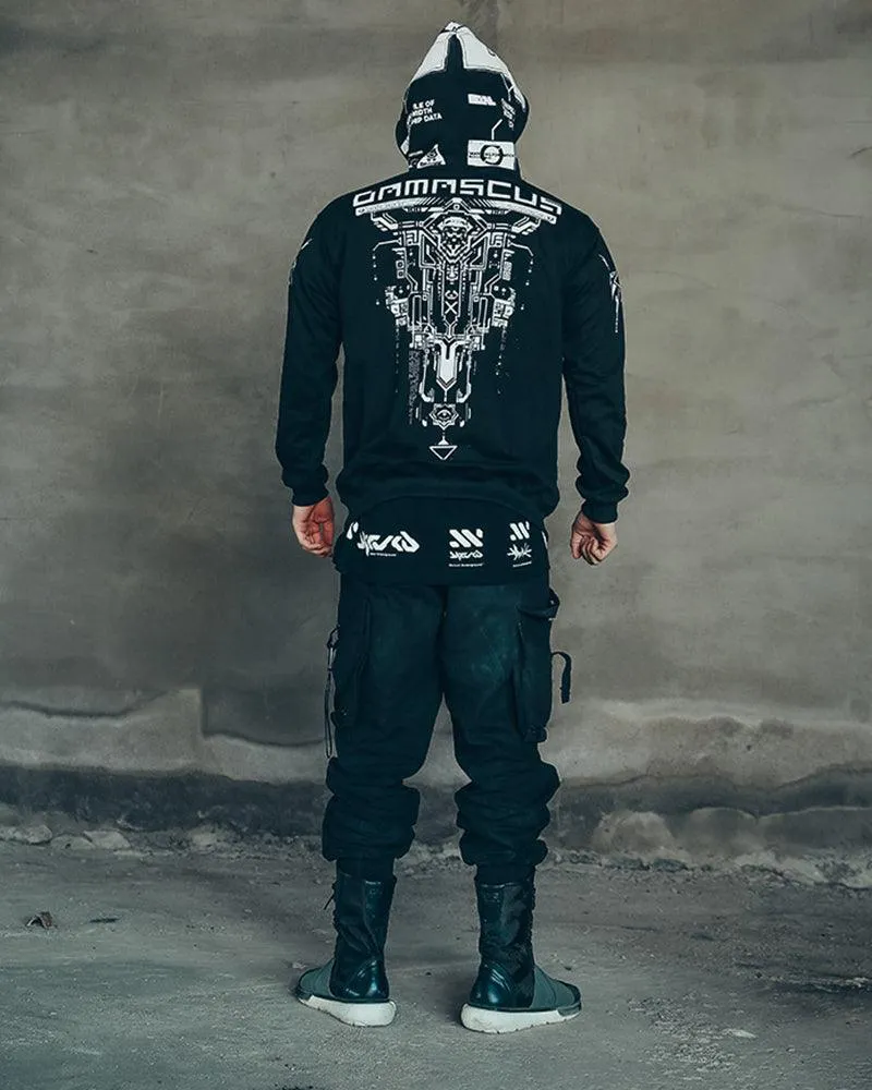 Cyberpunk Graphic Motorcycle Hoodie