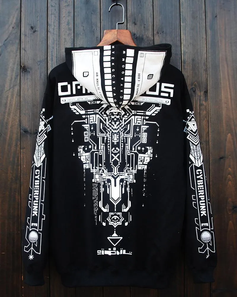 Cyberpunk Graphic Motorcycle Hoodie